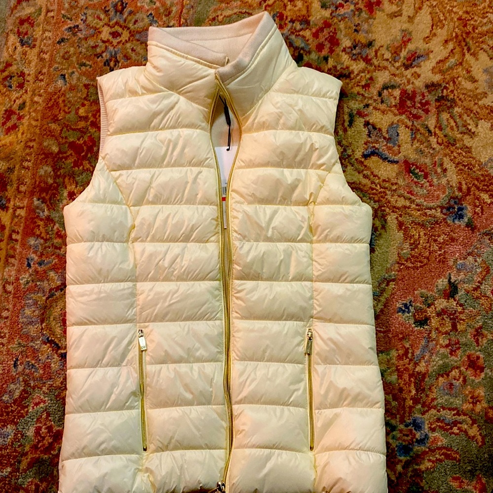 Cream ski jacket